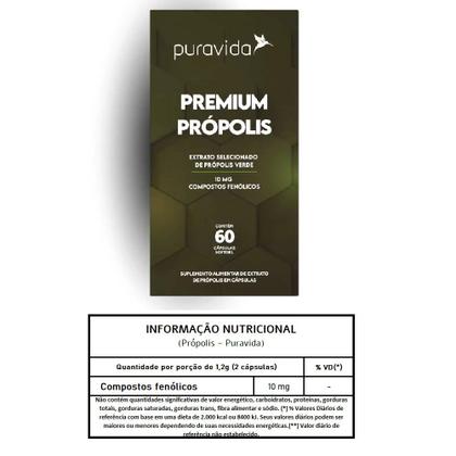 Imagem de Própolis Premium - Puravida 60 Cápsulas