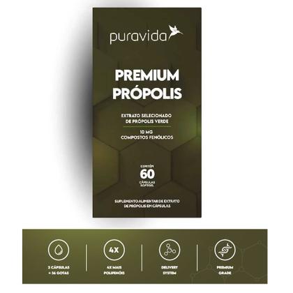Imagem de Própolis Premium - Puravida 60 Cápsulas