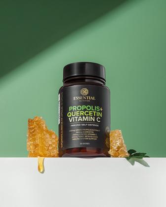 Imagem de Própolis + Quercetina + Vitamina C 60 Cápsulas Essential Nutrition