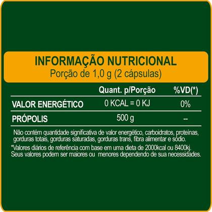 Imagem de Própolis Suplemento Alimentar Natural Vitaminas Encapsulados Verde Seco Natunéctar 60 Capsulas