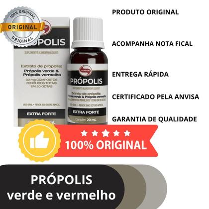 Imagem de Propolis verde e vermlho vitafor gotas frasco 20ml