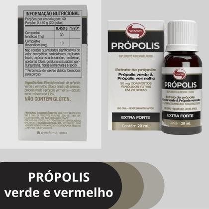 Imagem de Propolis verde e vermlho vitafor gotas frasco 20ml