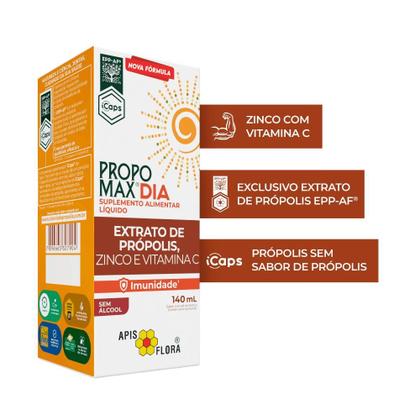 Imagem de PROPOMAX Dia Extrato de Própolis, Zinco e Vitamina C 140ml - Apis Flora