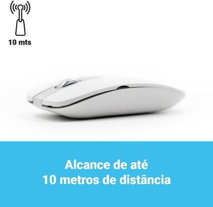 Imagem de Proteção E Praticidade: Kit Teclado E Mouse Sem Fio Wireless