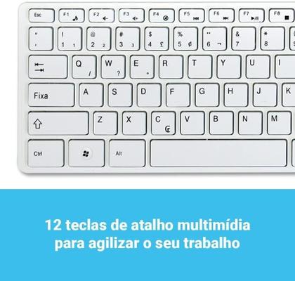 Imagem de Proteção E Praticidade: Kit Teclado E Mouse Sem Fio Wireless