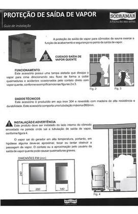 Imagem de Proteção Saída De Vapor Para Saunas Sodramar 110v/220v/380v SO020102