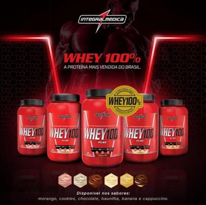 Imagem de Proteína Concentrada Integralmedica Whey 100% Pure 900g Pote