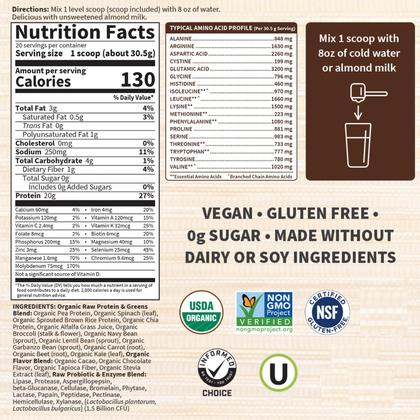 Imagem de Proteína em pó Garden of Life Chocolate orgânico cru 20 porções