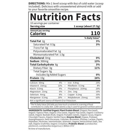 Imagem de Proteína em pó Garden of Life Smooth Chocolate 285g Vegan