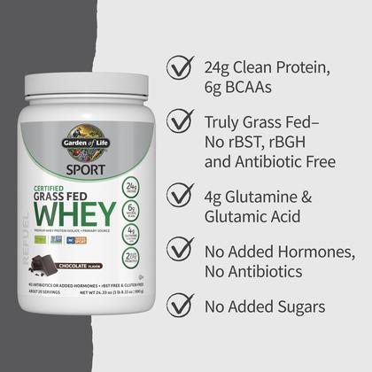 Imagem de Proteína em Pó Garden of Life Sport Whey Chocolate - 560g