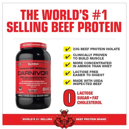 Imagem de Proteína em pó MuscleMeds CARNIVOR Beef Isolate 23g 28 Serv