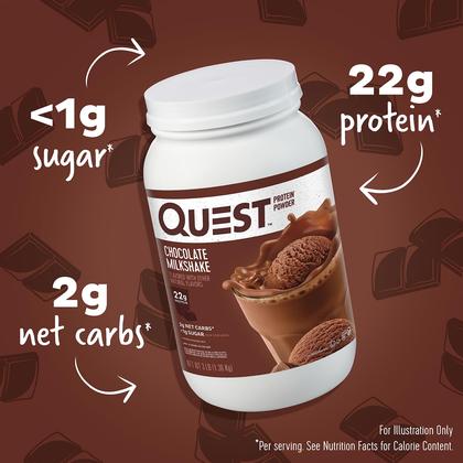 Imagem de Proteína em Pó Quest Nutrition Milkshake de Chocolate - 3 Libras