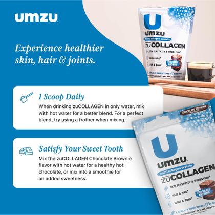 Imagem de Proteína em Pó UMZU ZU Colágeno Hidrolisado - Chocolate - 20g