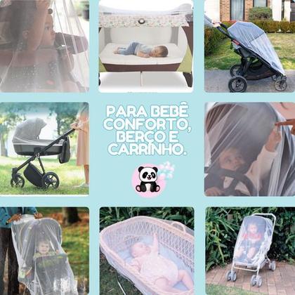 Imagem de Proteja seu Bebê: Mosquiteiro Universal com Bordas Elásticas para Carrinho, Berço e Cadeirinha!