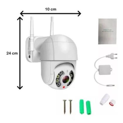 Imagem de Proteja sua casa com a Câmera de Segurança WiFi IP à Prova D'água e bivolt para máxima segurança