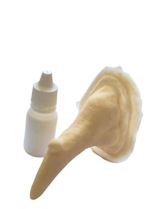 Imagem de Prótese de látex nariz de bruxa com verruga + látex 10ml