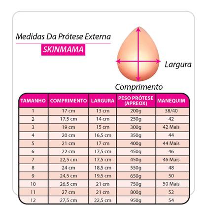 Imagem de Protese Externo Modelo de Gota Silicone Pós Mastectomia