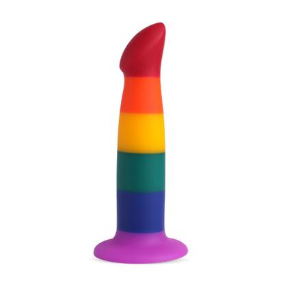 Imagem de Prótese Silicone com Ventosa e Vibração Recarregável Go Play Íris 16 cm