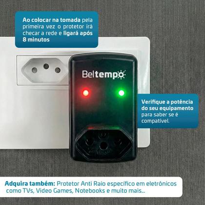 Imagem de Protetor Anti Raio e Quedas Para Geladeira Freezer Com Temporizador Beltempo