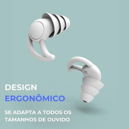 Imagem de Protetor Auricular Tampão Ouvido Antirúido Abafador 3 Camadas Dormir Meditação Concentração Natação