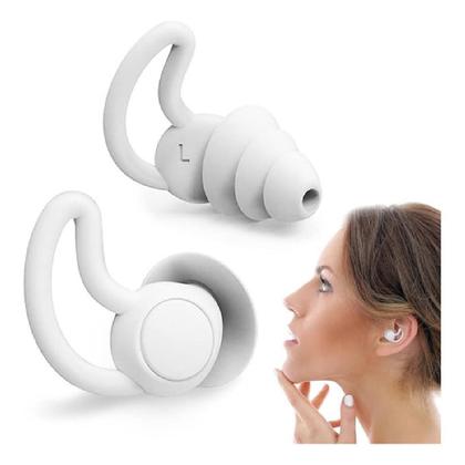 Imagem de Protetor Auricular Tampão Ouvido Antirúido Abafador 3 Camadas Dormir Meditação Concentração Natação