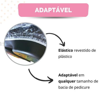 Imagem de Protetor Bacia Pedicure Descartável 68x66 cm Pacote com 50 unidades Envio Imediato