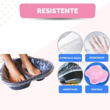 Imagem de Protetor Bacia Pedicure Descartável 68x66 cm Pacote com 50 unidades Envio Imediato