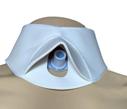 Imagem de Protetor Banho de Traqueostmia Adulto PVC Branco