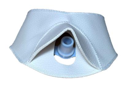 Imagem de Protetor Banho de Traqueostmia Adulto PVC Branco