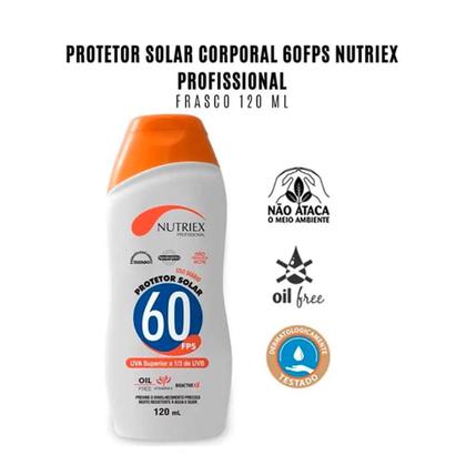 Imagem de Protetor Bloqueador Solar FPS 60 120ML Bisnaga NUTRIEX