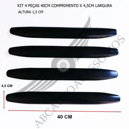 Imagem de Protetor Borrachão Parachoque Universal Autocolante 4 x 40 CM KIT AUTOCOLANTE