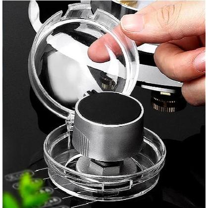 Imagem de Protetor Botão de Fogão á Gás Tampa CookTop Forno Cozinha Trava de Segurança Transparente Proteção Criança Bebês Acessório Resistente Durável