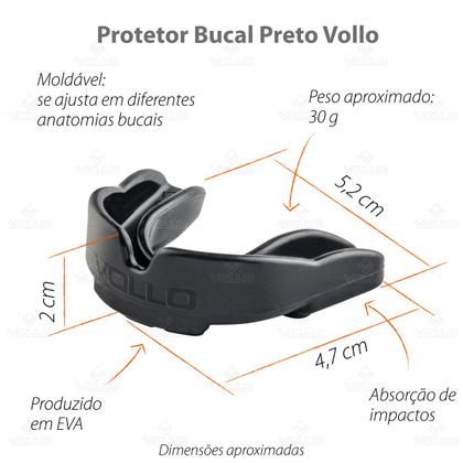 Imagem de Protetor Bucal Anatômico Lutas Marciais Treinos Unissex Segurança Maciez Vollo