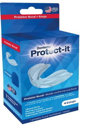 Imagem de Protetor Bucal Anti Bruxismo ProtectIt 1un  Proteção Noturna Confortável Powerdent