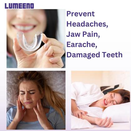 Imagem de Protetor bucal Lumeeno para triturar dentes, pacote com 8 unidades com 2 estojos