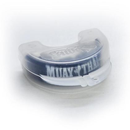 Imagem de Protetor Bucal Muaythai Jiu Jitsu Boxe Vampiro Com Estojo - Spank