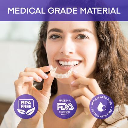 Imagem de Protetor bucal NOVOME para triturar e apertar dentes (pacote com 6)