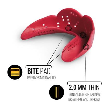 Imagem de Protetor bucal SISU Aero Medium Charcoal Black 1,6 mm de espessura