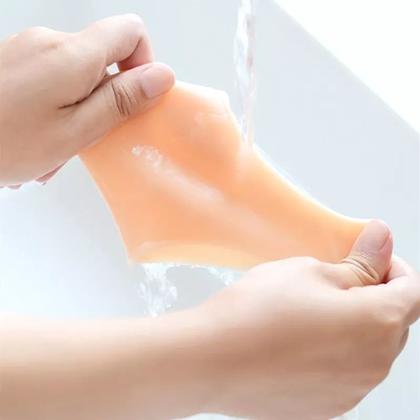 Imagem de Protetor Calcanhar Silicone Gel Macio Conforto Mulher Homem