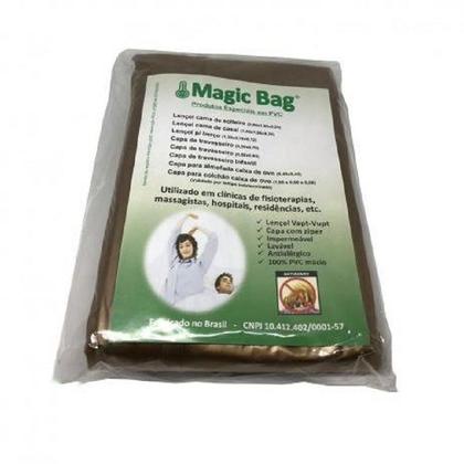 Imagem de Protetor Capa Colchão Caixa/casca de Ovo - Impermeável - 6 cm alt. Ziper Marron