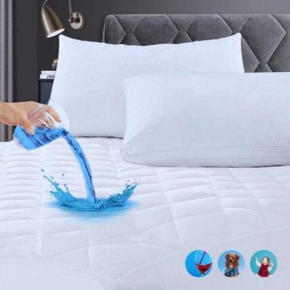 Imagem de Protetor Capa Colchão Queen Impermeável Anti Ruido E Liquido