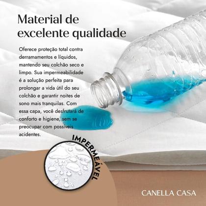 Imagem de Protetor Capa de Colchão Box Queen Impermeável Com Elástico