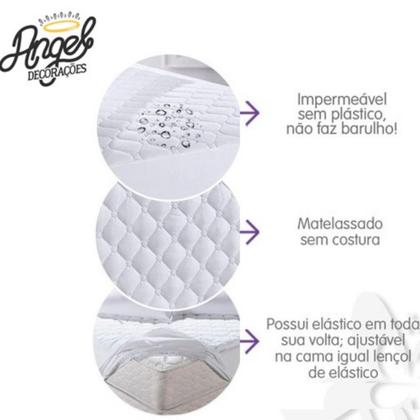 Imagem de Protetor Capa De Colchão Solteiro Impermeável Cama Box