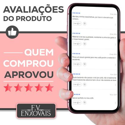 Imagem de Protetor Capa De Sofá 04 Lugares Retrátil Impermeável Dupla face King Reclinavel Premium Bolso Lateral