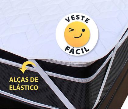 Imagem de Protetor Capa Para Colchão Solteiro 78x188 Impermeável 100% Algodão - BF Colchões