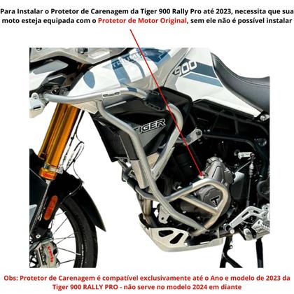 Imagem de Protetor Carenagem Prata Tiger900 Rally Pro Até 2023 C Pedal