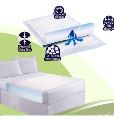 Imagem de Protetor Colchão Descartável Geriátrico M 120x80cm Higifral - 6 unidades