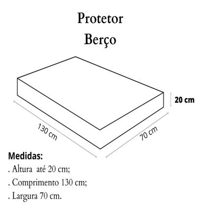 Imagem de Protetor Colchão Ortobom Impermeável Elástico Infantil Berço