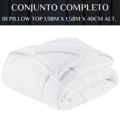 Imagem de Protetor Colchão Pillow Top Queen Size Confort Antialérgico