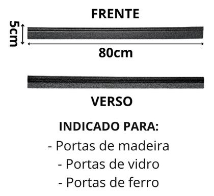 Imagem de Protetor Contra Insetos Veda Porta Rodinho Adesivo 80 Cm